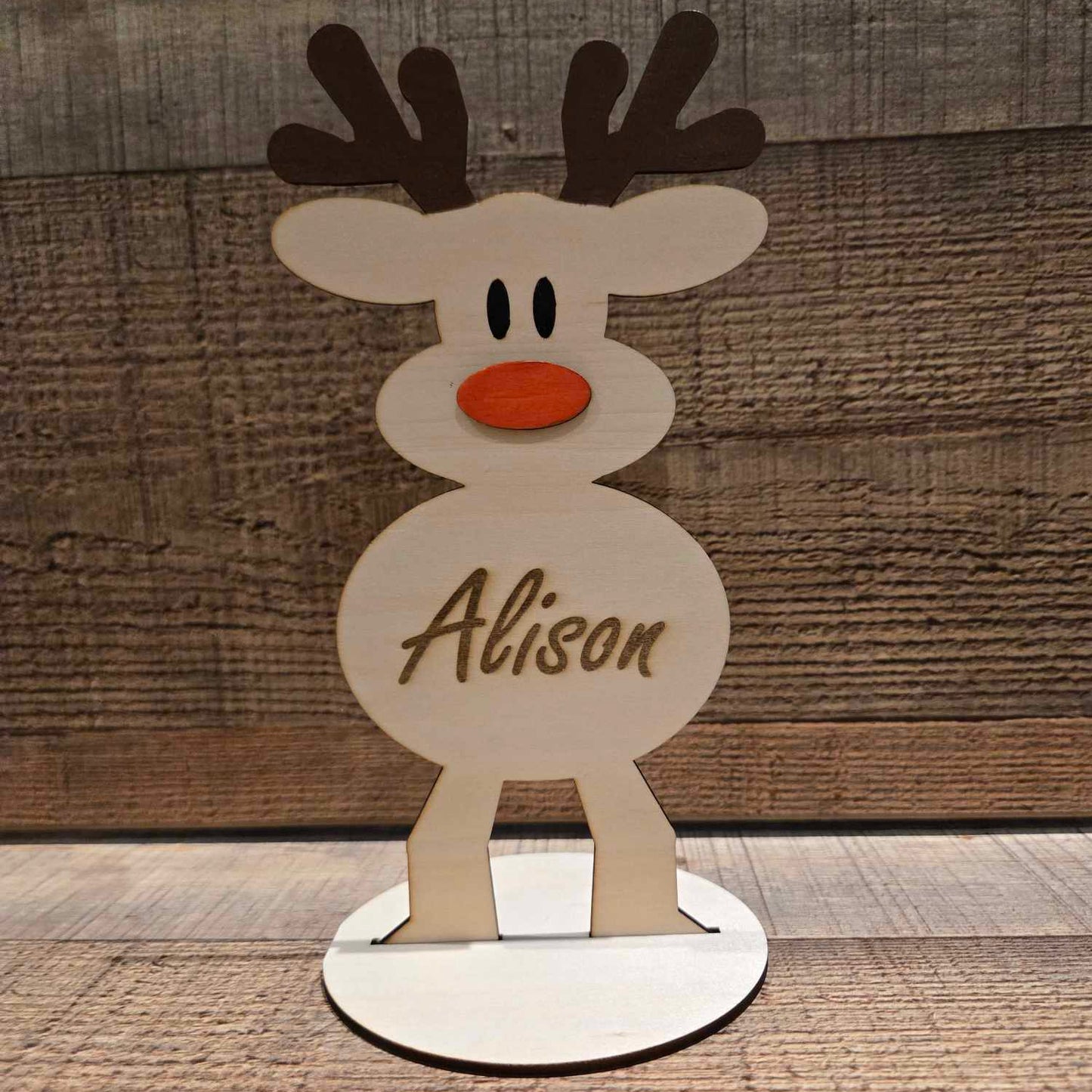 Personalised Hand-Painted Reindeer Place Holders