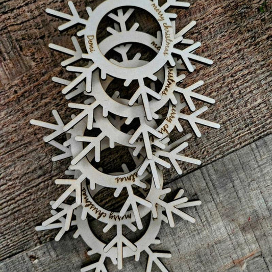 Personalised Snowflake Napkin Holders
