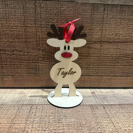 Personalised Reindeer Place Settings - Tree Ornament