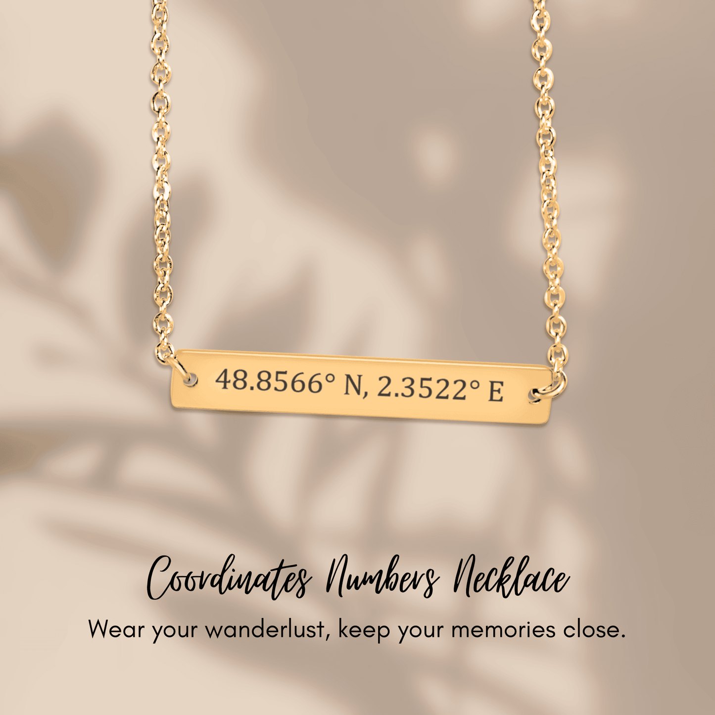 Coordinates Horizontal Bar Necklace
